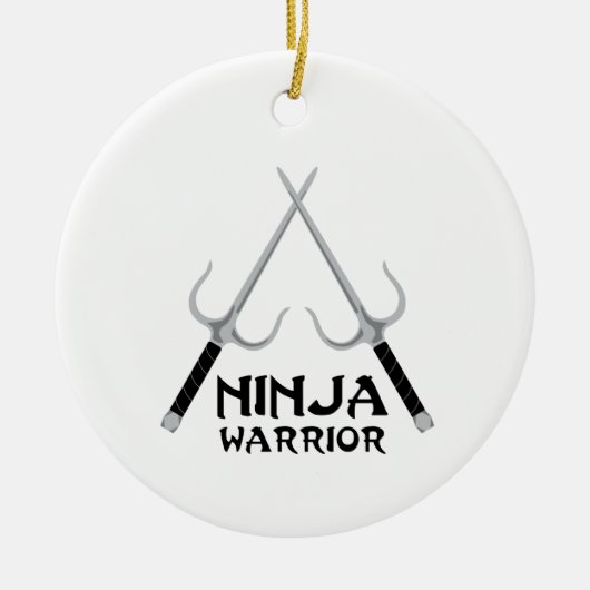 Ninja Warrior Keramisch Ornament (Voorkant)