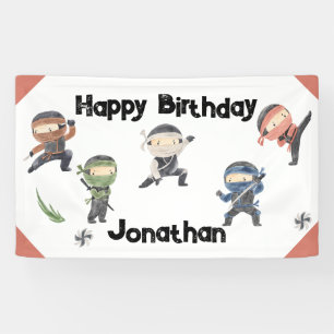 Ninja Warrior Kids Birthday Party Spandoek