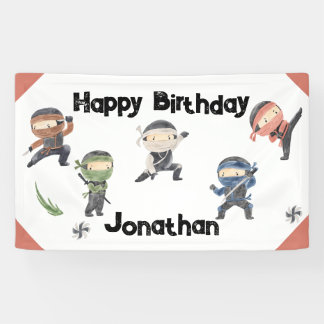 Ninja Warrior Kids Birthday Party Spandoek