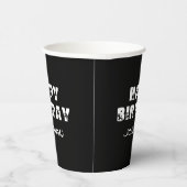 Ninja Warrior Kinder Zwart-wit Verjaardagsfeestje Papieren Bekers (Rechts)