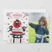 Ninja Warrior Martial Arts Verjaardagsfoto Kaart (Voorkant)