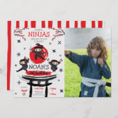 Ninja Warrior Martial Arts Verjaardagsfoto Kaart (Voorkant / Achterkant)