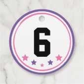 Ninja Warrior Meisje 2" Cirkels Bedankjes Labels (Achterkant)