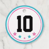 Ninja Warrior Meisje 2" Cirkels Bedankjes Labels (Achterkant)