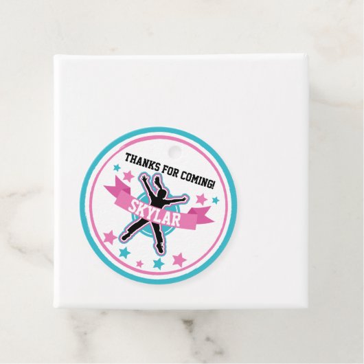 Ninja Warrior Meisje 2" Cirkels Bedankjes Labels (In situ)