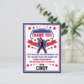 Ninja Warrior Meisjes Bedankt Briefkaart (Staand voorkant)