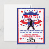 Ninja Warrior Meisjes Bedankt Briefkaart (Voorkant / Achterkant)