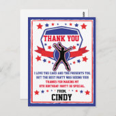 Ninja Warrior Meisjes Dank je Briefkaart (Voorkant / Achterkant)