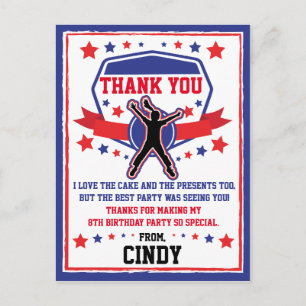 Ninja Warrior Meisjes Dank je Briefkaart