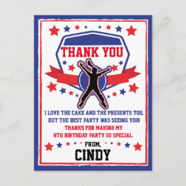 Ninja Warrior Meisjes Dank je Briefkaart