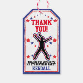 Ninja Warrior Meisjes Verjaardag Cadeaulabel (Voorkant)