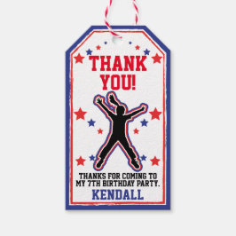 Ninja Warrior Meisjes Verjaardag Cadeaulabel