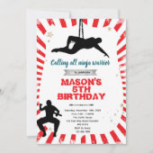 Ninja warrior party Invitation Kaart (Voorkant)