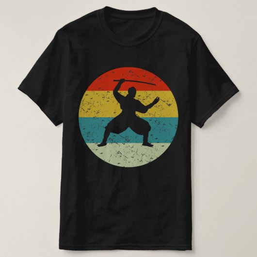 Ninja Warrior Retro vintage T-shirt (Design voorkant)