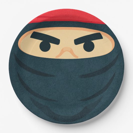 Ninja Warrior Verjaardagsfeest Papieren Bord (Voorkant)