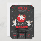 Ninja Warriors op het dak Verjaardag Kaart (Voorkant)