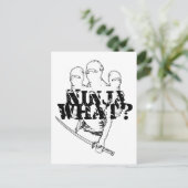 NINJA WAT? BRIEFKAART (Staand voorkant)