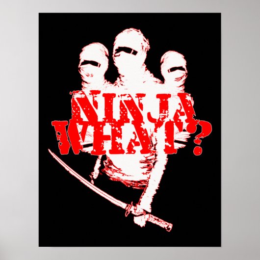NINJA WAT? POSTER (Voorkant)