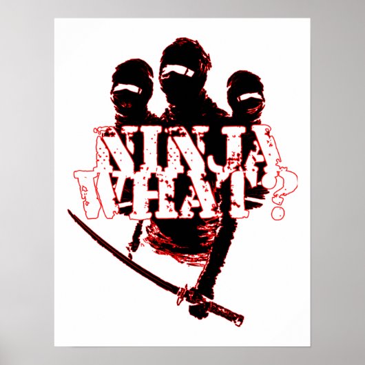 NINJA WAT? POSTER (Voorkant)