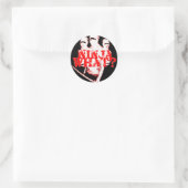 NINJA WAT? RONDE STICKER (Tas)