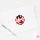 NINJA WAT? RONDE STICKER (Envelop)