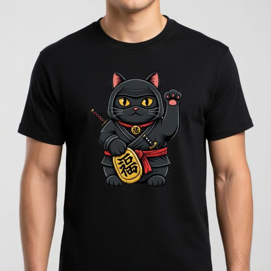 Ninja Wenkende Kat T-shirt