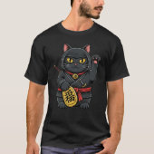Ninja Wenkende Kat T-shirt (Voorkant)