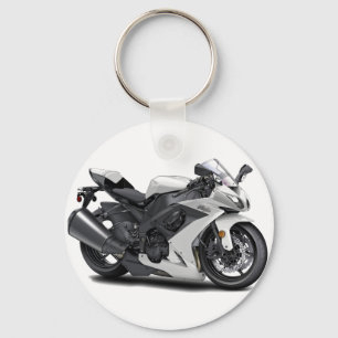 Ninja White Bike Sleutelhanger