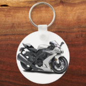 Ninja White Bike Sleutelhanger (Voorkant)