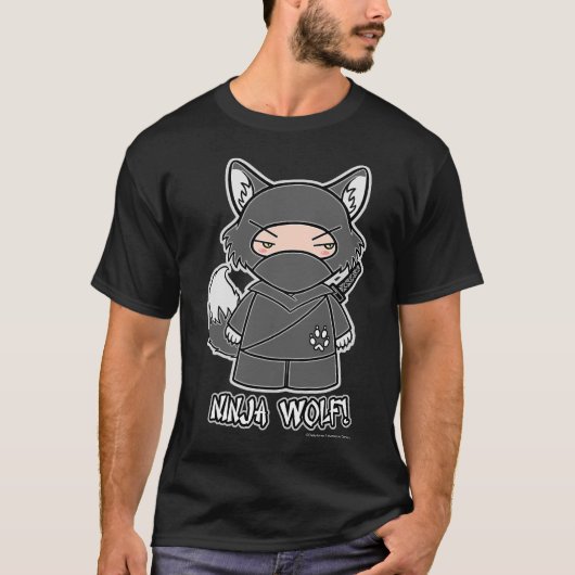 Ninja Wolf. T-shirt (Voorkant)