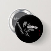 Ninja Woman Kunoichi Ronde Button 5,7 Cm (Voorkant /achterkant)