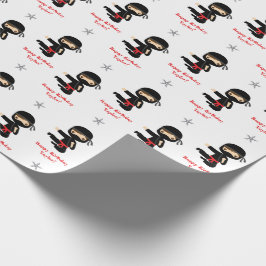 Ninja Wrapping Paper Boy Personalized Red Black Cadeaupapier