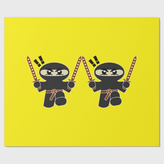 Ninja Wrapping Paper Cadeaupapier (Vlak)