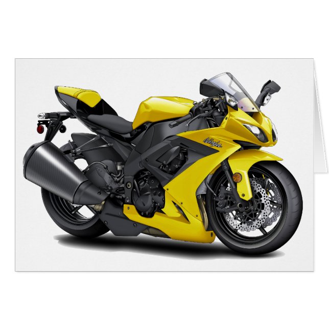 Ninja Yellow Bike (Voorkant Horizontaal)