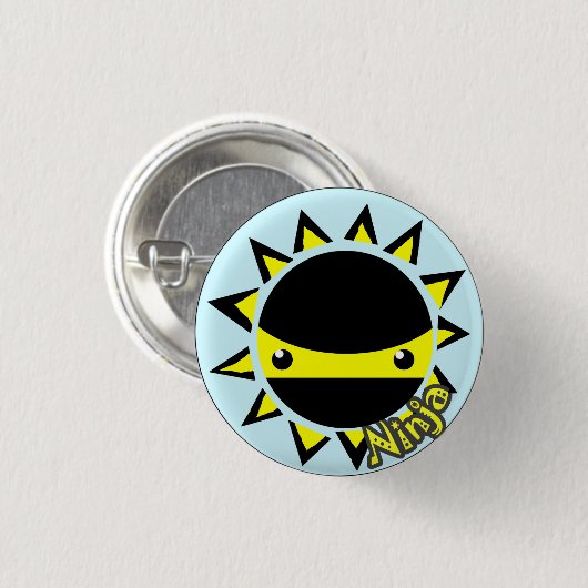 Ninja-zonnesnop Ronde Button 3,2 Cm (Voorkant /achterkant)
