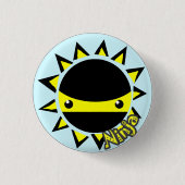 Ninja-zonnesnop Ronde Button 3,2 Cm (Voorkant)