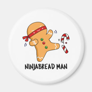 Ninjabread Man Funny Gingerbrood Pun Magneet