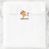 Ninjabread Man Funny Gingerbrood Pun Ronde Sticker (Tas)