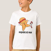 Ninjabread Man Funny Gingerbrood Pun T-shirt (Voorkant)