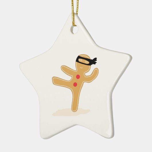 Ninjabread Man Keramisch Ornament (Links)