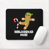 Ninjabread man leuk ginja kicking candy cane chris muismat (Met muis)