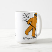 Ninjabread Ninja Gebruid Mannetje Funny Mok (Voorkant rechts)