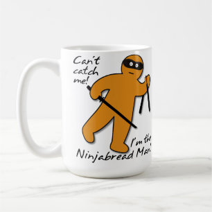 Ninjabread Ninja Gingerbrood Man Funny Mug Koffiemok