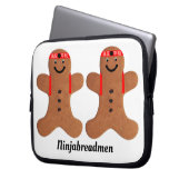 Ninjabreadman biscuit (cookie) Electronics Bag Laptop Sleeve (Voorkant Links)