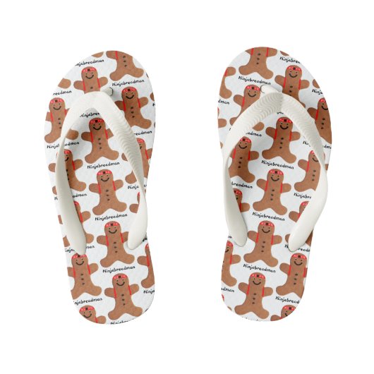 Ninjabreadman biscuit kinder teenslippers (Voetbed)