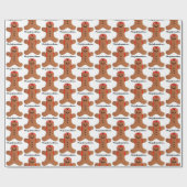 Ninjabreadman biscuit (koekje) cadeaupapier (Vlak)