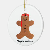 Ninjabreadman biscuit (koekje) keramisch ornament (Links)
