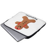 Ninjabreadman biscuit (koekje) laptop sleeve (Voorkant onderkant)