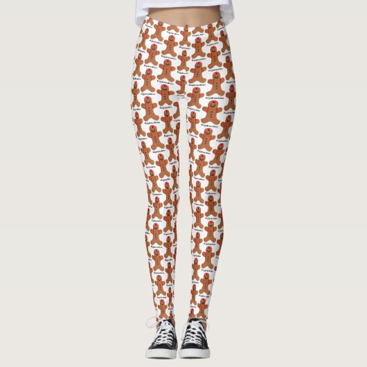 Ninjabreadman biscuit (koekje) leggings (Voorkant)