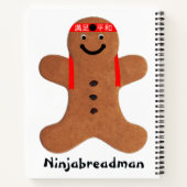 Ninjabreadman biscuit (koekje) notitieboek (Achterkant)